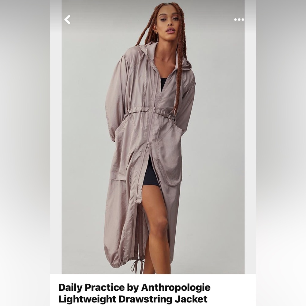 Anthropologie Daily Practice Lightweight Drawstring Jacket